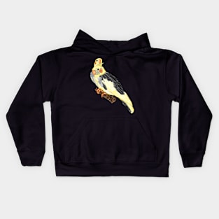 Nice Artwork showing a Cockatiel V Kids Hoodie